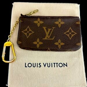 Louis Vuitton Key Pouch in Monogram.